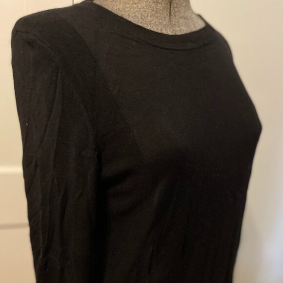 🌸Black sweater top by ASOS, soft long-sleeved Medium M - Picture 3 of 4